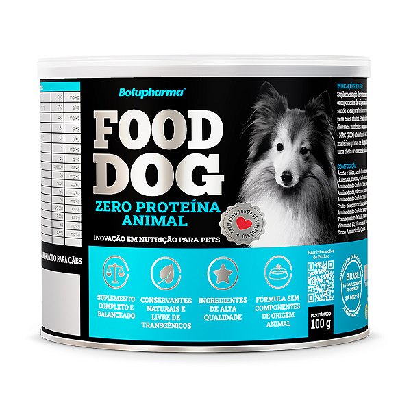 Suplemento Food Dog Botupharma Zero Proteína Animal 100g - Bothupharma