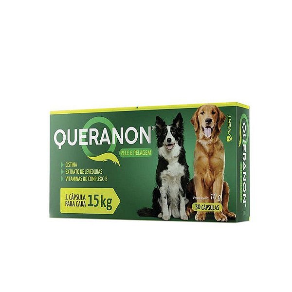 Suplemento Avert Queranon Saúde para Cães 30 Cápsulas