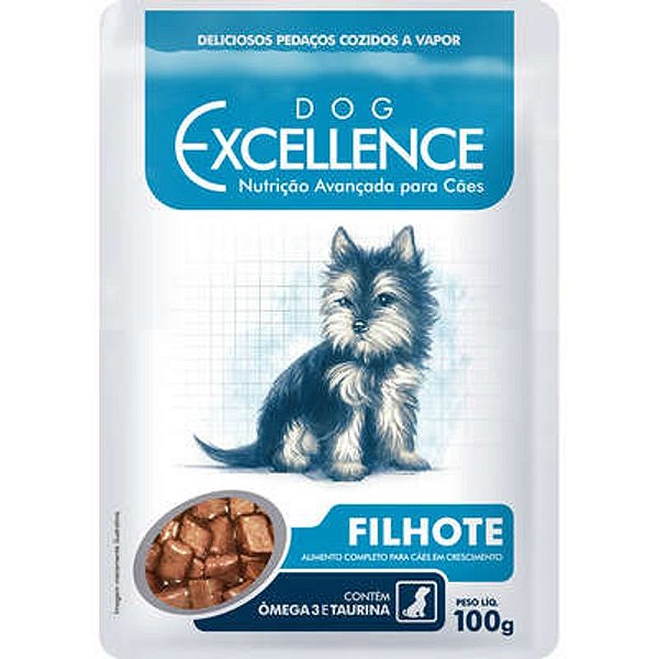 Ração Úmida Dog Excellence Filhotes - Nutrição Completa - 100g