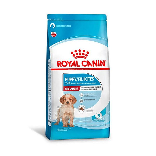 Ração Royal Canin Medium Puppy para Cães Filhotes de Porte Médio 15kg
