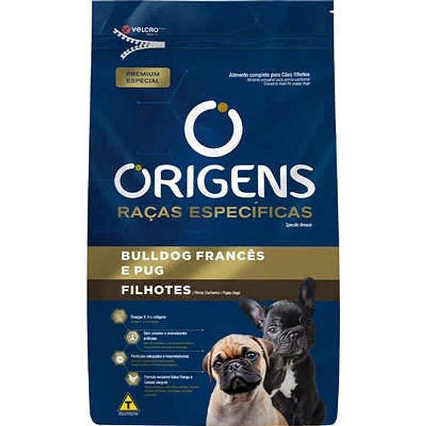 Ração Sabor para Bulldog Francês e Pug Filhotes Origens 1kg
