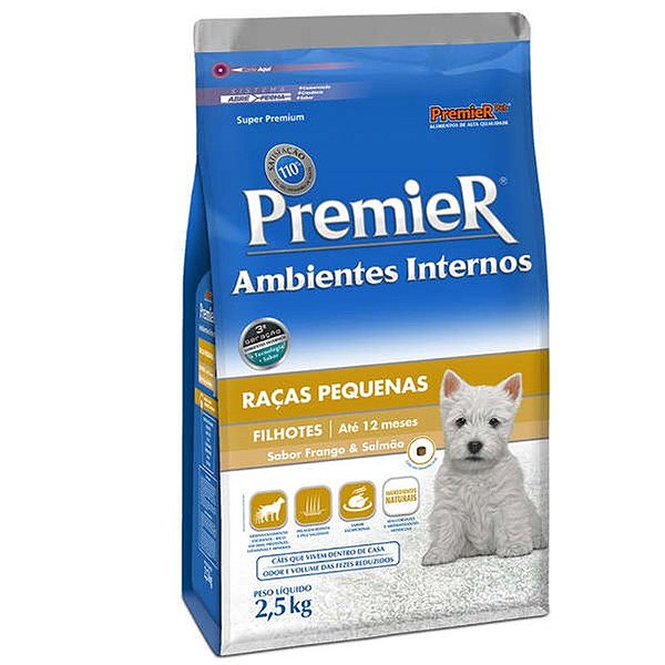 Ração Premier para Cães Filhotes com Frango e Salmão 2,5 kg