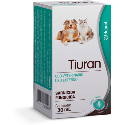 Solução Sarnicida Duprat Tiuran Para Cães E Gatos 100ml