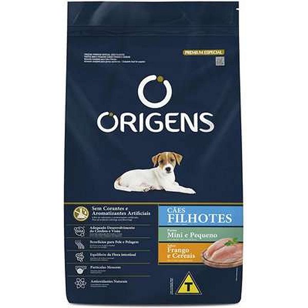 Ração Origens Nutritiva Sabor Frango e Cereais para Filhotes Mini e Pequenos de 1kg