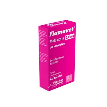 Anti-inflamatório Flamavet 0,2mg Agener União Para Gatos