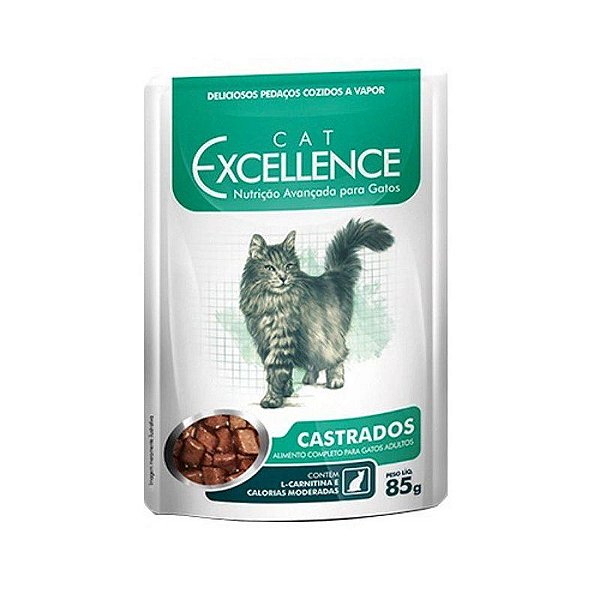 Ração Úmida Excellence Cat Castrados 85g para Gatos