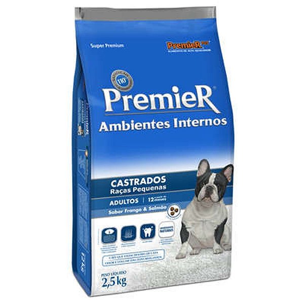 Ração Seca Premier Gatos Ambientes Internos Sabor Frango 1,5kg