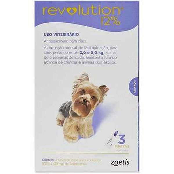 Antipulgas Zoetis Revolution 12% 1 Unidade