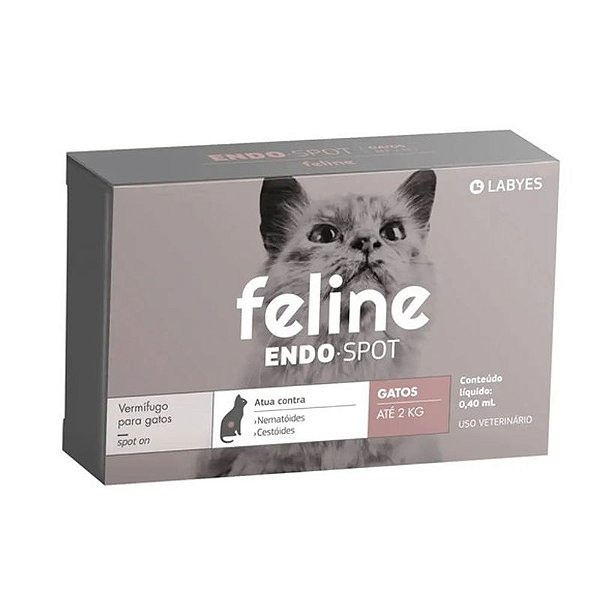 Vermífugo Labyes Feline Endospot para Gatos 0,4ml