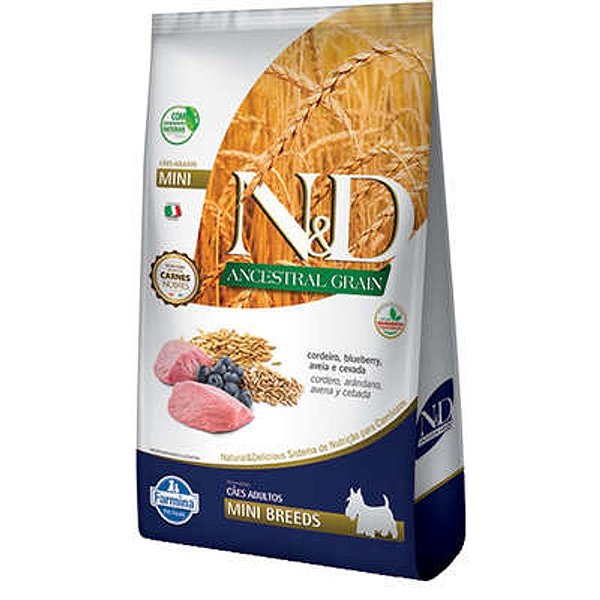 Ração Farmina Sabor Cordeiro para Cães Mini Adultos de 1kg