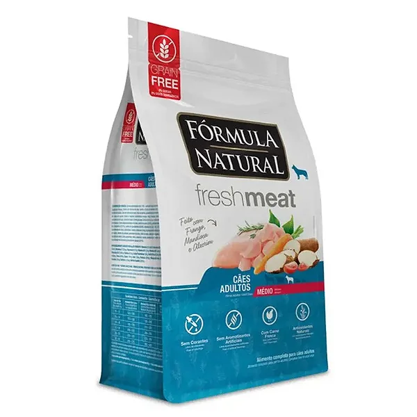 Ração Seca Fórmula Natural Fresh Meat Cães Adultos Raças Médias 2,5kg