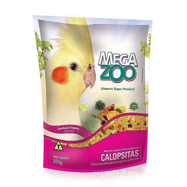 Ração Extrusada Frutas e Legumes Nutrição Completa Megazoo 350g