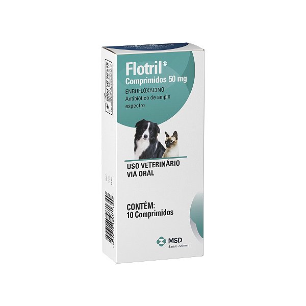 Antibiótico Flotril 50mg 10 Comprimidos - MSD