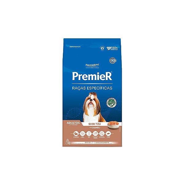 Ração Premier para Cães Adultos Shih Tzu sabor Salmão 1kg