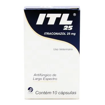 Antifúngico ITL 25 Itraconazol Cepav 25mg 10 Cápsulas