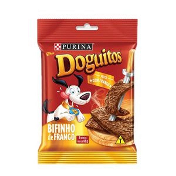 Petisco Doguitos Rodízio Para Cães Adultos E Filhotes Sabor Frango 65g