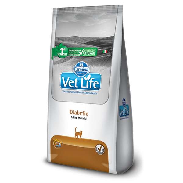 Ração Vet Life Diabetic Para Gatos 2kg