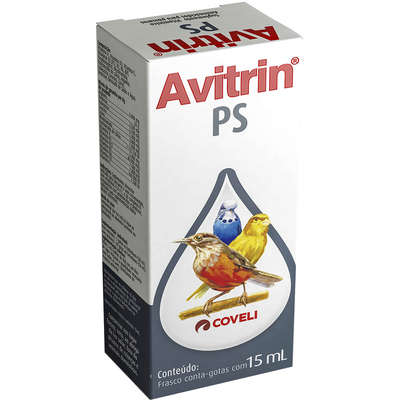 Suplemento Vitamínico Coveli Avitrin Peito Seco Para Pássaros 15ml