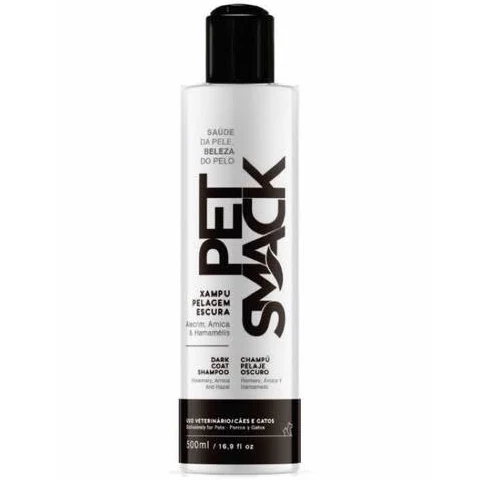 Shampoo Pet Smack para Pelos Escuros de Cães - 500ml