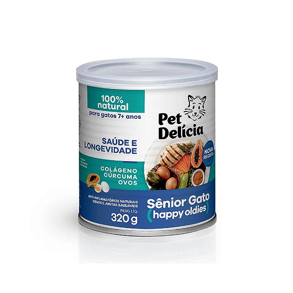 Ração Úmida Pet Delícia Natural Sênior para Cães 320 g