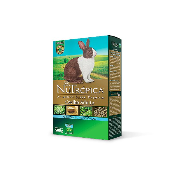 Alimento Nutrópica Coelho Adulto 500g - Nutrópica