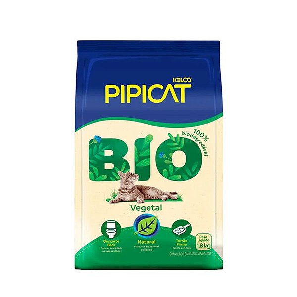 Granulado Sanitário Pipicat Bio Vegetal Eficaz Kelco 18kg