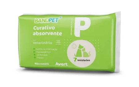 Curativo Absorvente Bandpet Não Estéril P 7 Unidades Para Cães E Gatos - Avert