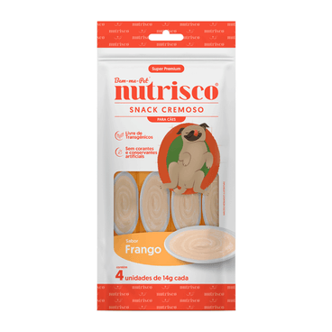 Petisco Para Cães Snack Cremoso Nutrisco Sabor Frango 14g