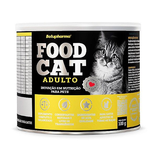 Ração Úmida Bothupharma Food Cat Adulto para Gatos 100g