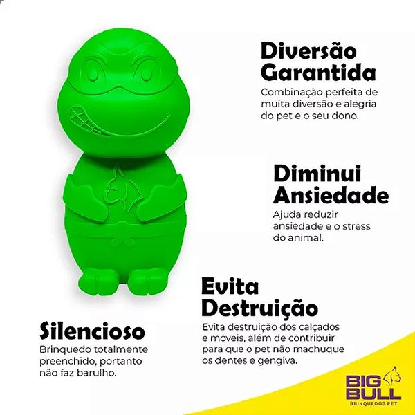 Brinquedo Tartaruga Grande Divertido Bulls Pet para Cães 1 Unidade