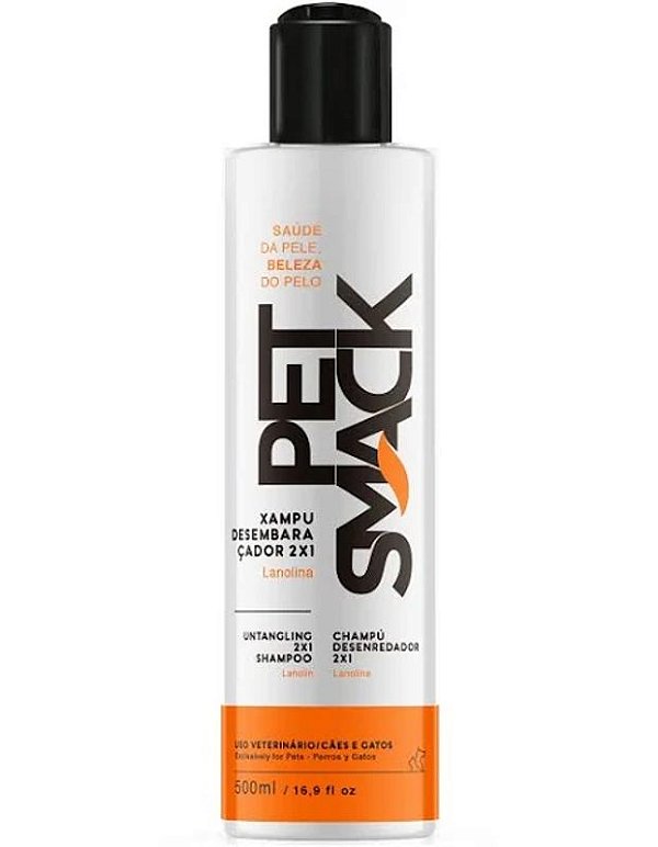 Shampoo Pet Smack Desembaraçador 2 em 1 500ml