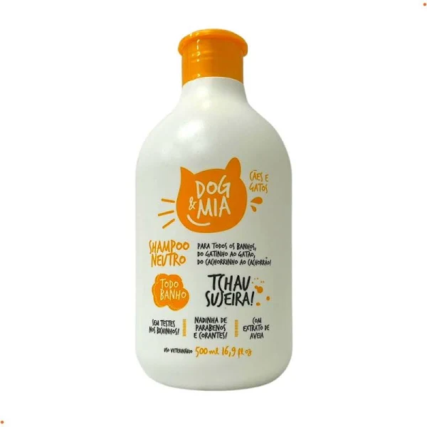 Dog&amp;mia Shampoo Neutro Todo Banho 500ml