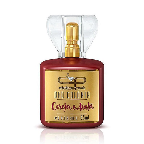 Deo Colônia Dolcepet Suave de Cereja e Avelã - Fragrância Delicada - 85ml