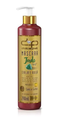 Máscara de Hidratação Dolce Pet Jade Cereja e Avelã para Cães e Gatos 290ml