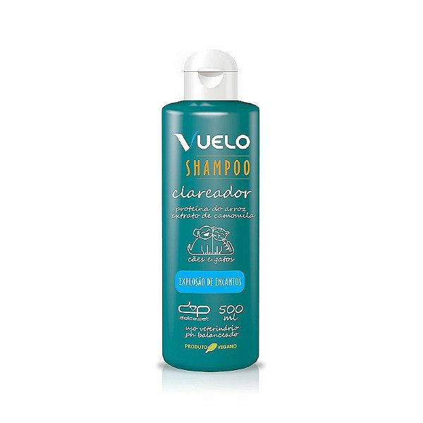 Shampoo Clareador Dolcepet 500 Mililitros Para Pelos Claros E Brilhantes