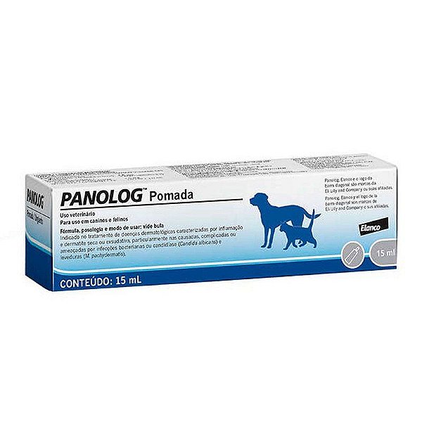 Anti-inflamatório Panolog Elanco 15ml para Alívio de Otites e Dermatopatias
