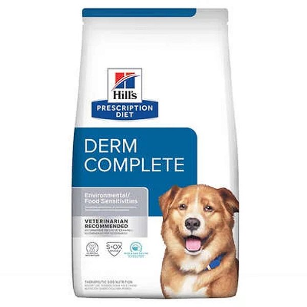Ração Hill's Prescription Diet Derm Complete para Cães 2,94kg
