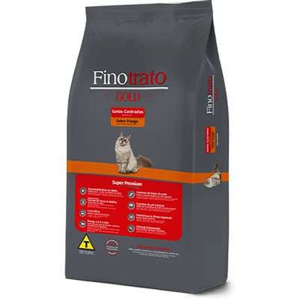 Ração Completa Finotrato para Gatos Castrados com Frango 1kg