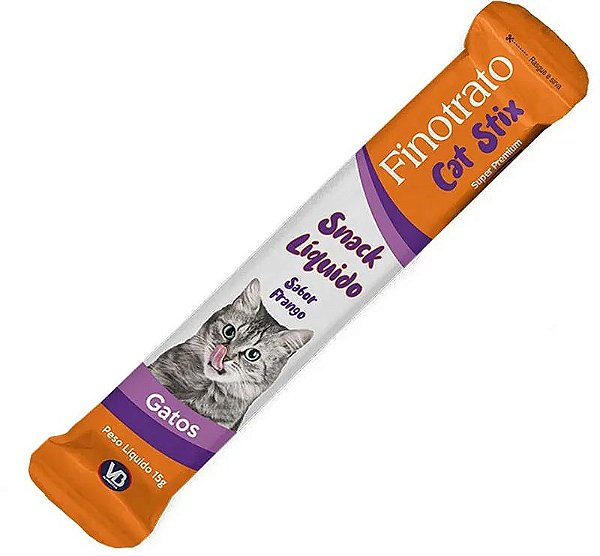 Cat Stix Finotrato para Gatos Sabor Frango 15g