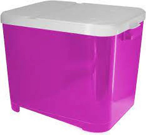 Container Porta Ração Furacão Pet Rosa 15 kg