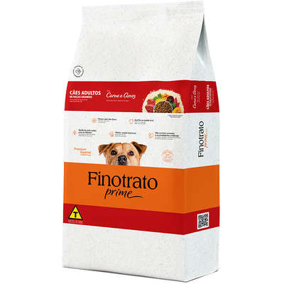 Ração Seca Finotrato Prime Premium Especial para Cães Adultos Raças Grandes Carne 15kg