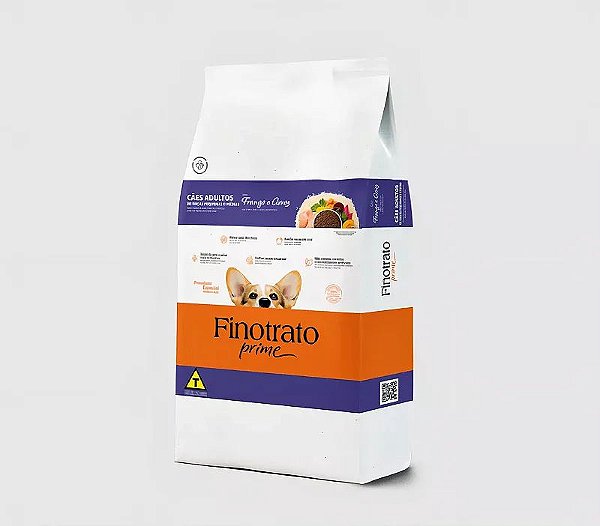 Ração Finotrato Prime para Cães Adultos de Raças Pequenas 3kg