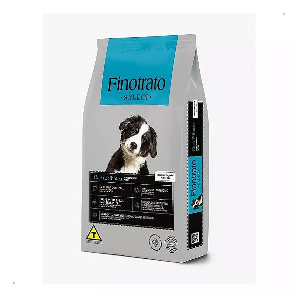Ração Seca Select Premium Filhotes 10,1kg - Finotrato - Nutrição Completa para Filhotes