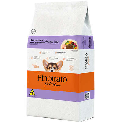 Ração Seca Finotrato Prime Premium Para Cães Filhotes Raças Pequenas e Médias 3kg
