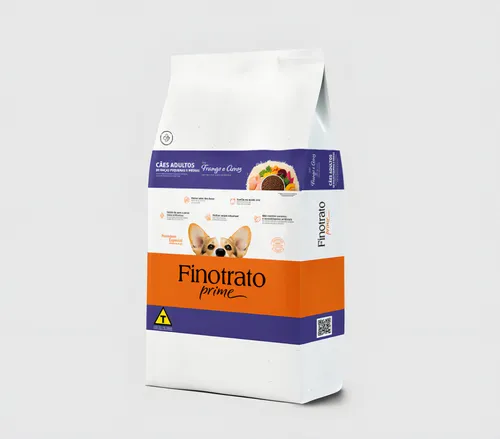 Ração Seca Finotrato Prime Especial para Cães Adultos Raças Pequenas e Médias Frango 20kg