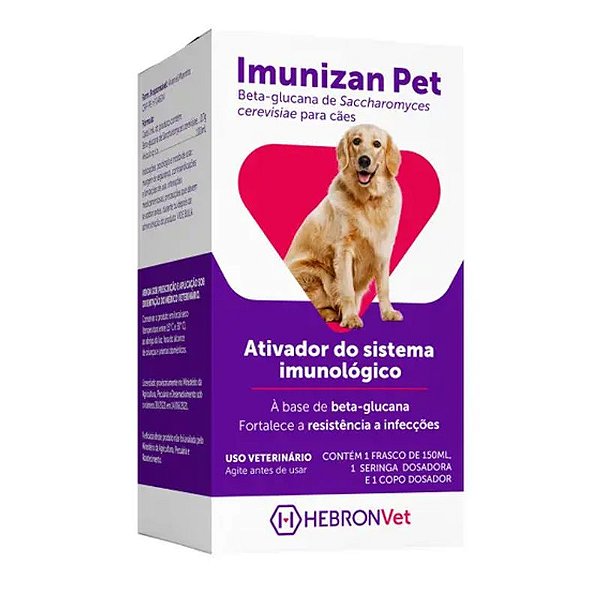 Suplemento Ativador Imunológico Hebron Imunizan Pet 150ml