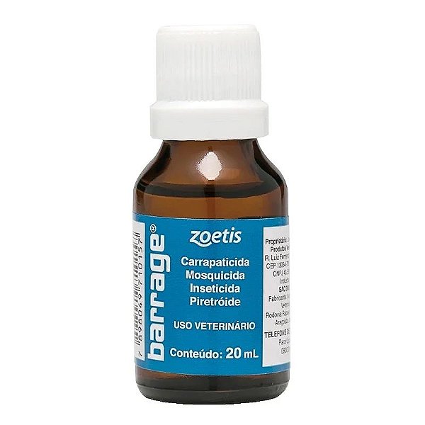 Carrapaticida Barrage Atacapet 20ml 1 Unidade