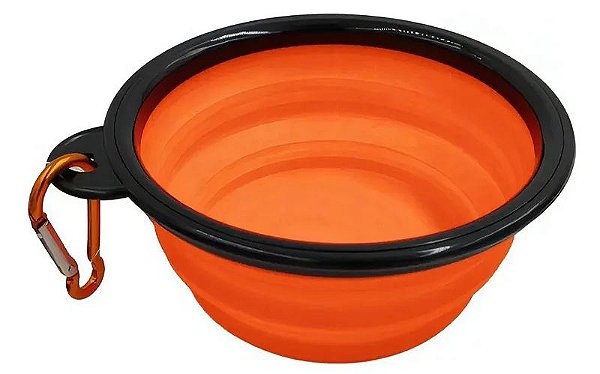 Comedouro de Silicone Retrátil Não Informado para Praticidade em Viagens - 350ml