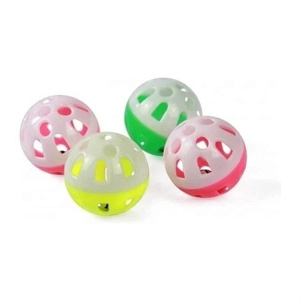 Brinquedo Bola Bicolor Atacapet com Guizo