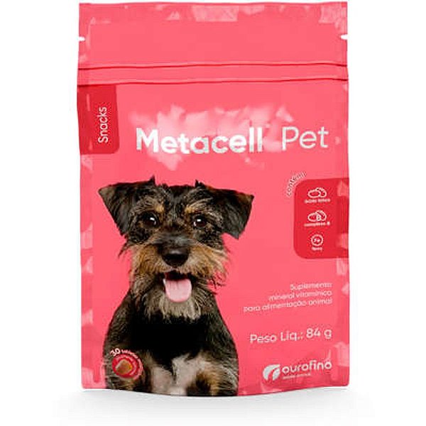 Suplemento Vitamínico Metacell Ourofino Com 30 Tabletes Para Cães E Gatos